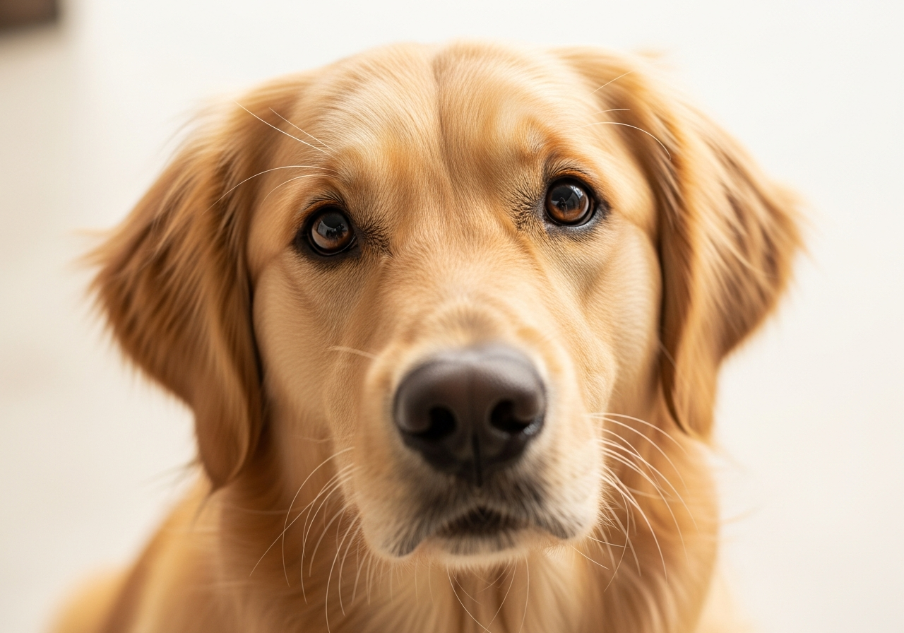 Friendly dog mascot